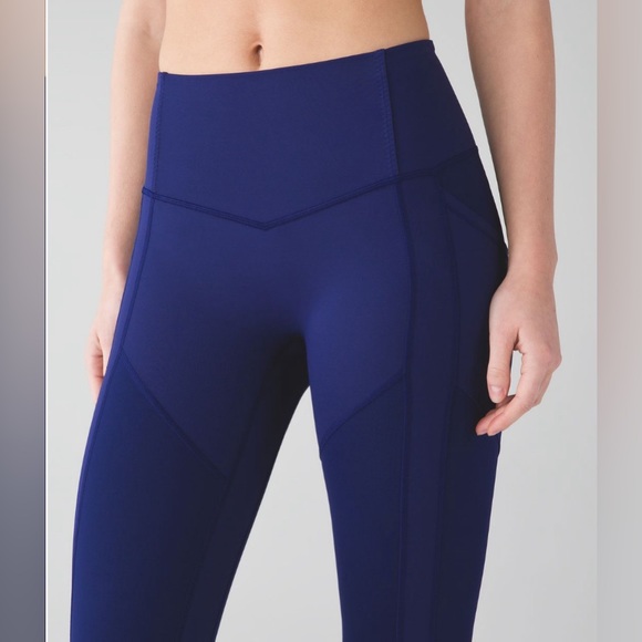 Lululemon all the right places leggings in hero blue size 6 - Picture 3 of 10